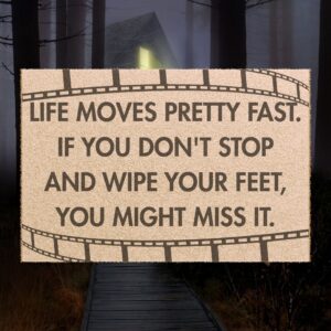 Life Moves Fast Doormat