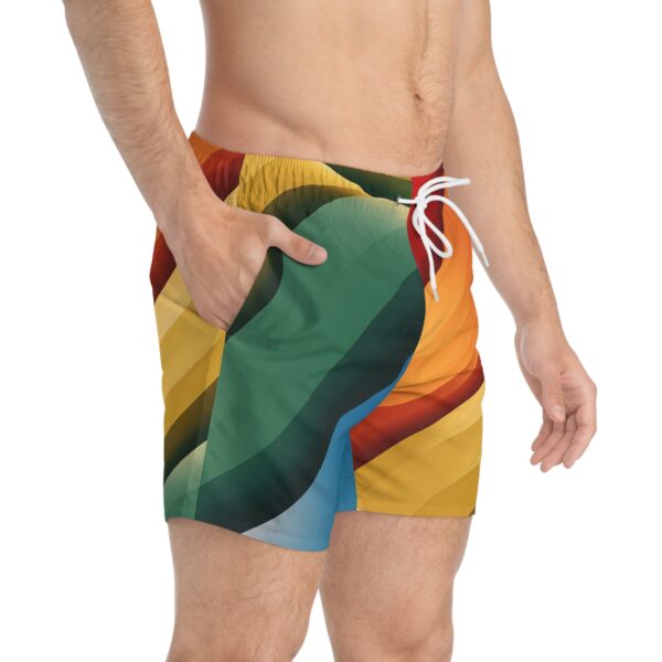 Born to Belong Rainbow Pride Swim Trunks - Image 4