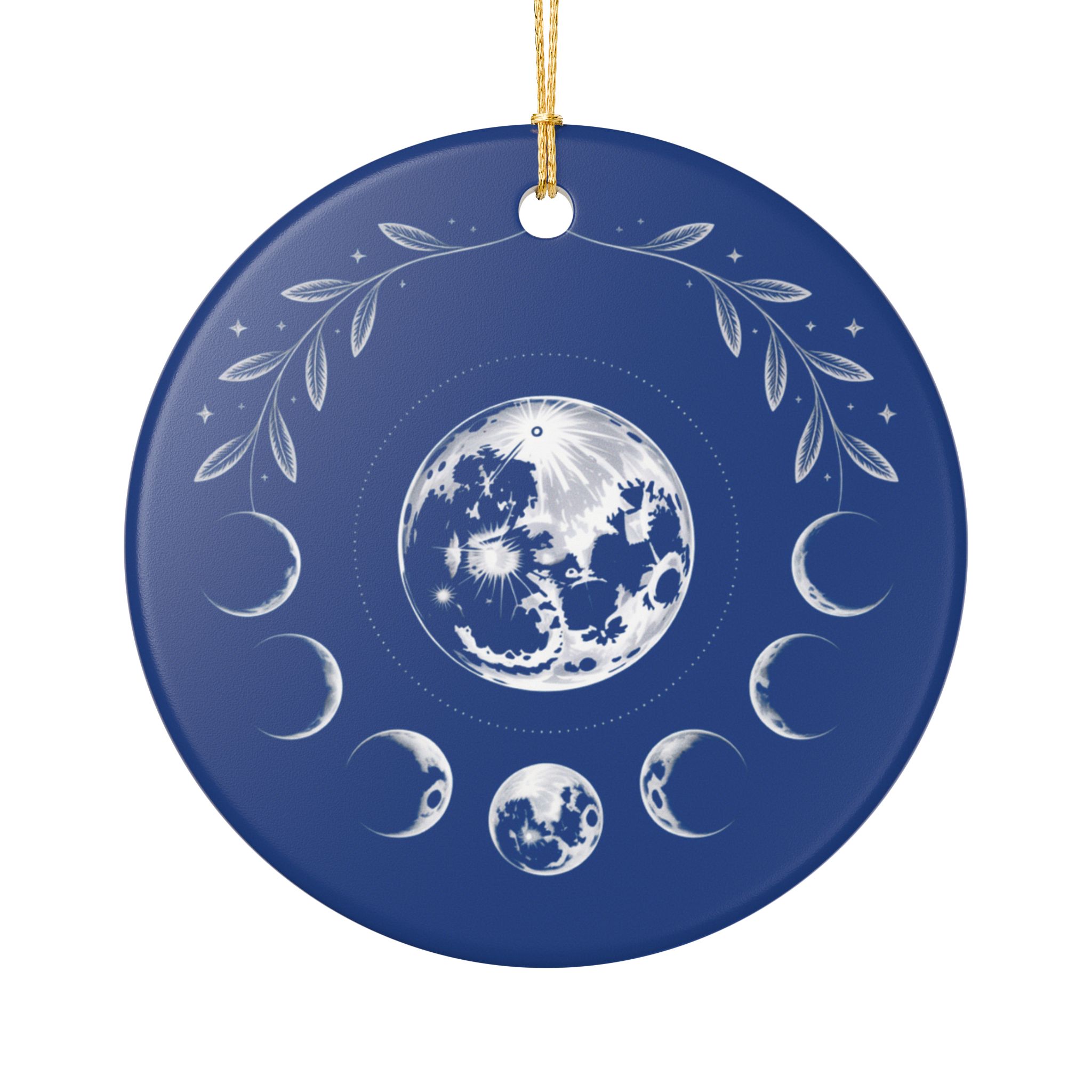 Personalized Moon Phase Ornament, Celestial Christmas Decor, Lunar Cycle Ornament, Moon Lover Gift, Starry Sky Home Decor - Image 6