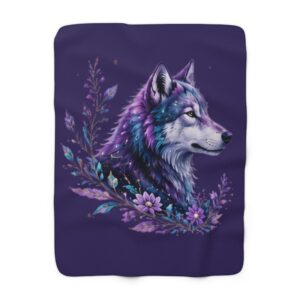 LW Proudly Us Wolf Sherpa Blanket