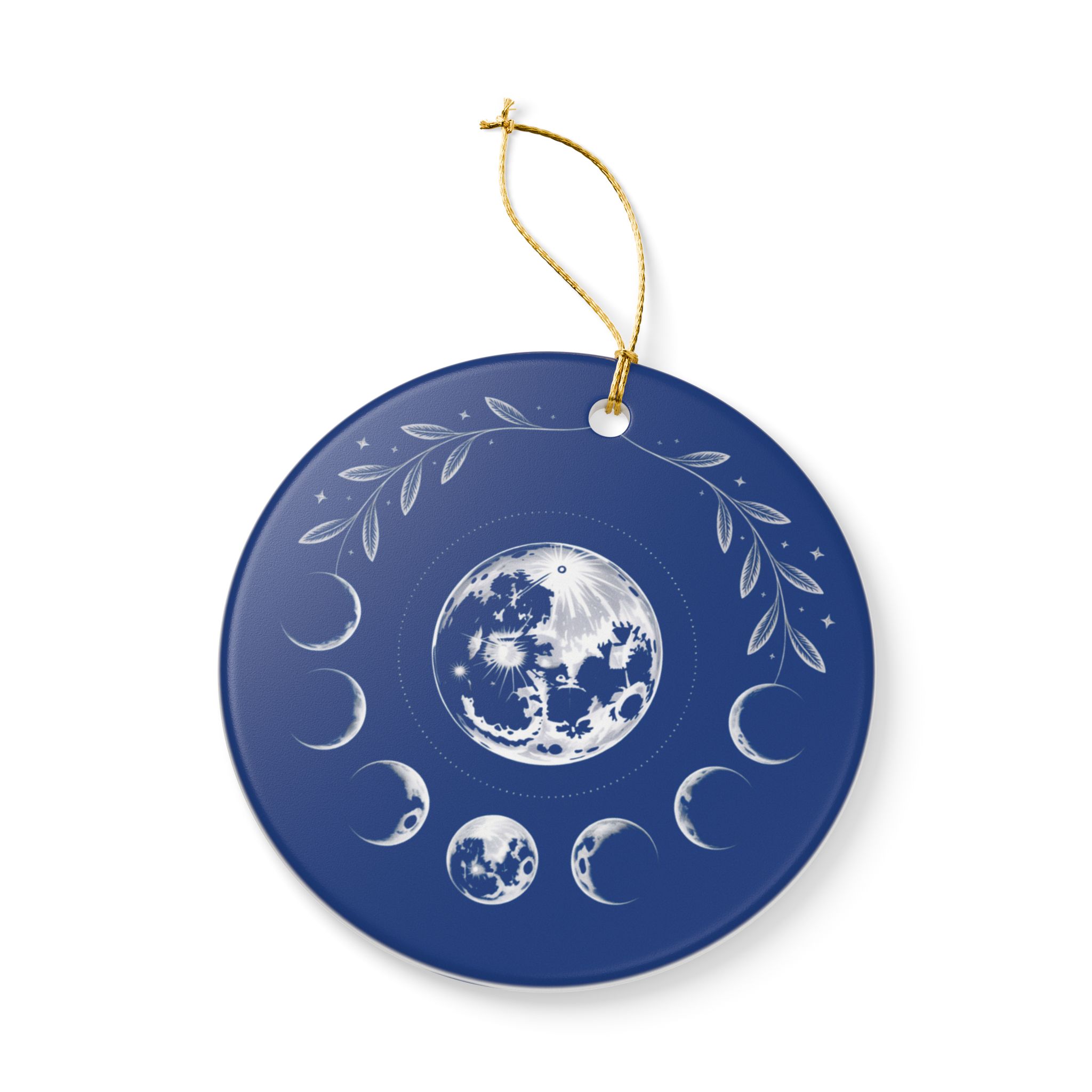 Personalized Moon Phase Ornament, Celestial Christmas Decor, Lunar Cycle Ornament, Moon Lover Gift, Starry Sky Home Decor - Image 5