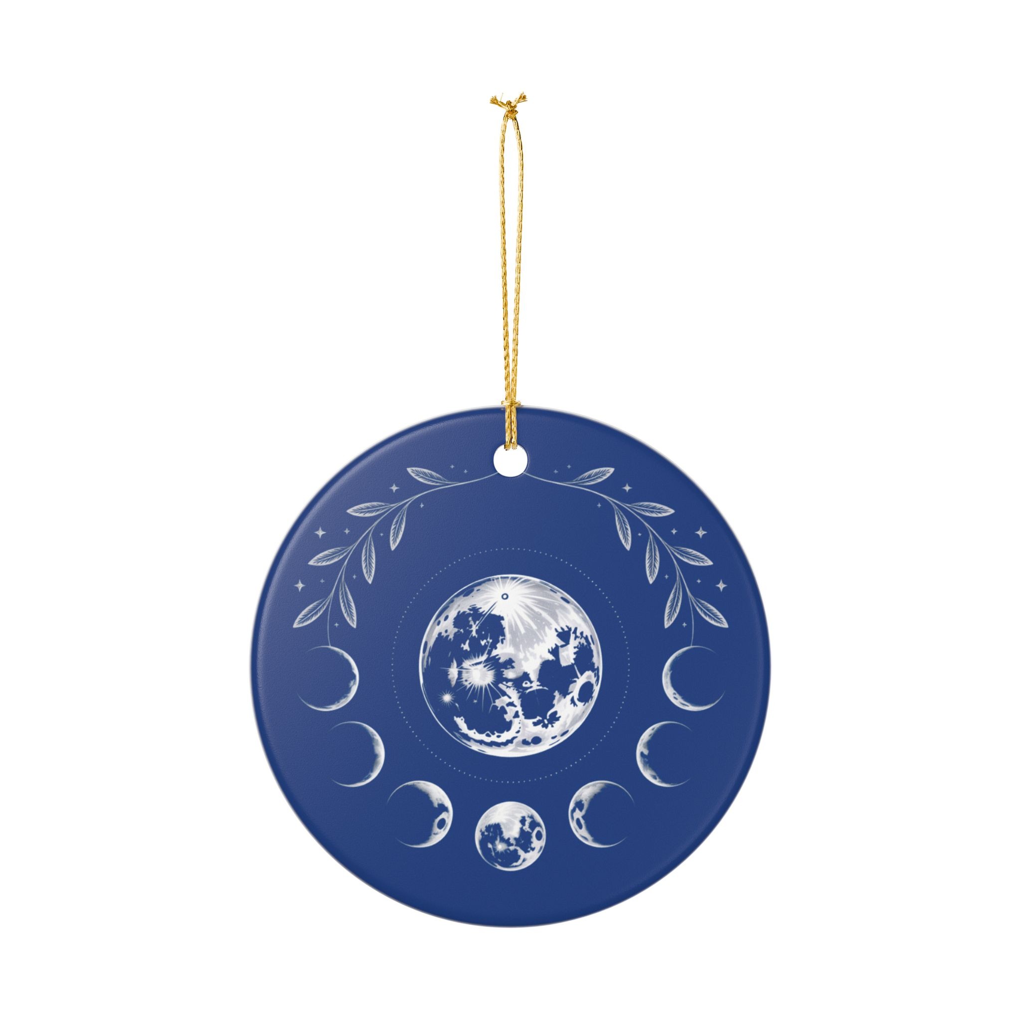 Personalized Moon Phase Ornament, Celestial Christmas Decor, Lunar Cycle Ornament, Moon Lover Gift, Starry Sky Home Decor - Image 7